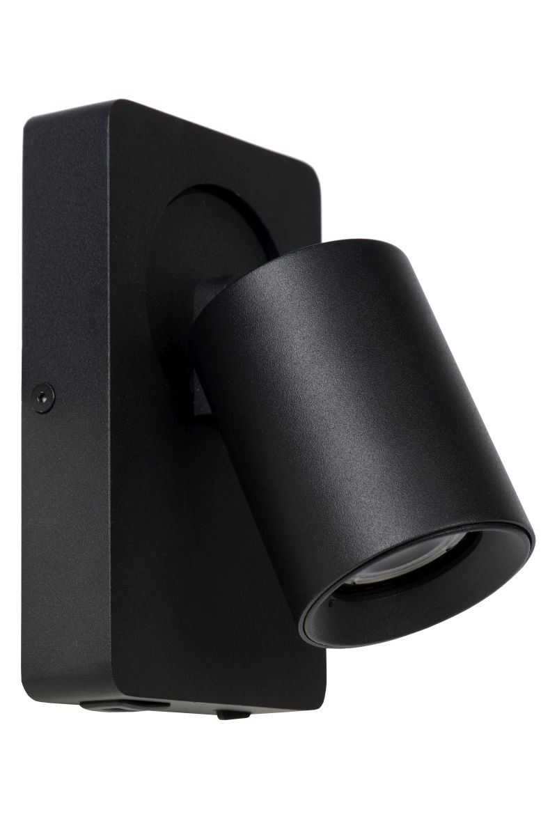 NIGEL Wall spotlight 1xGU10/5W + USB Black